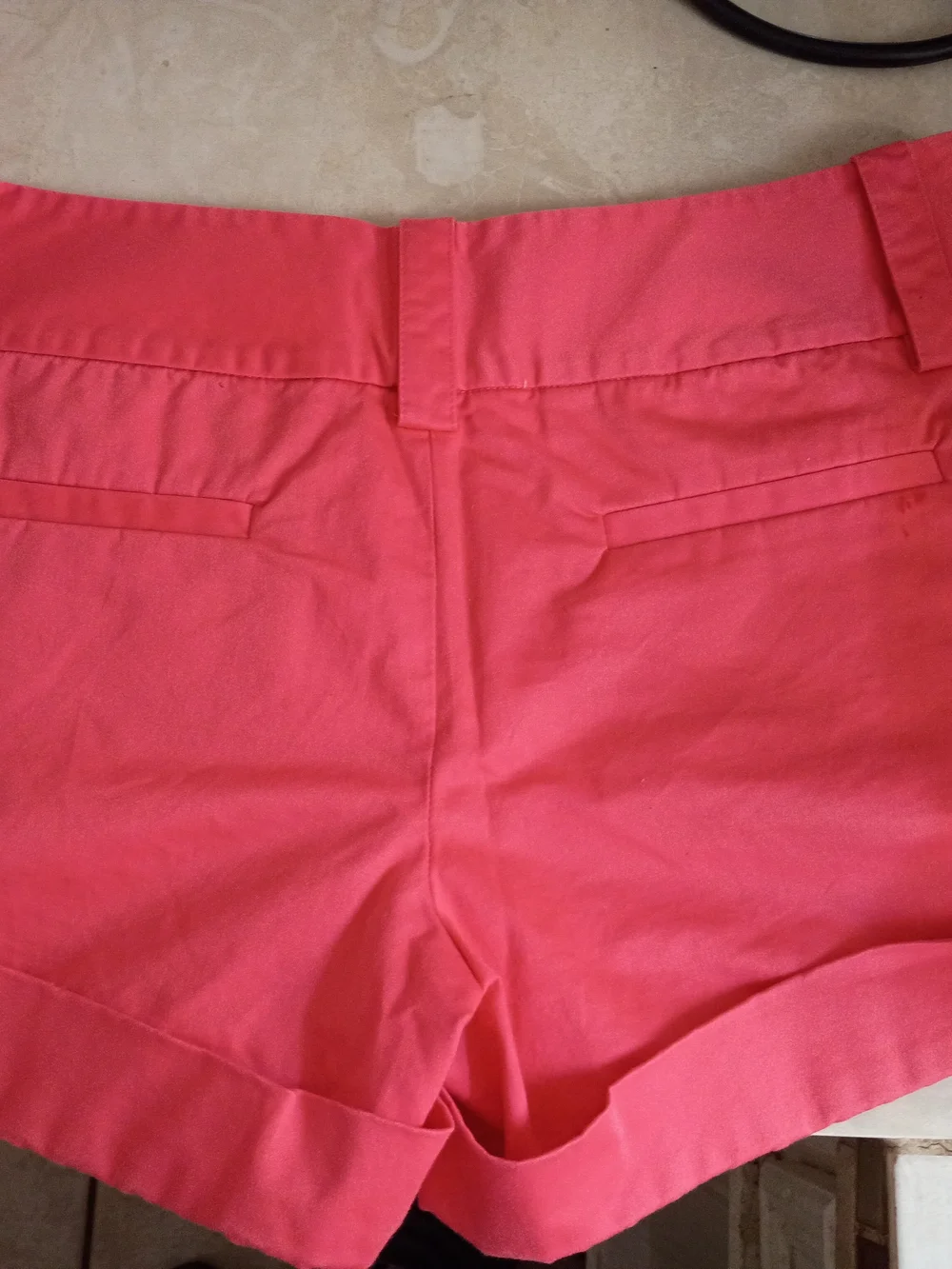 Alice + Olivia Coral Orange Jean Shorts
